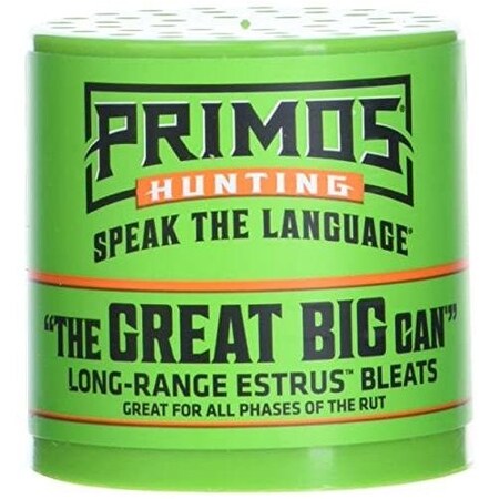 Primos 00 The Great Big Can Deer Call Louder LongRange Estrus Bleats 738